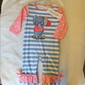 NWT baby elephant play suit